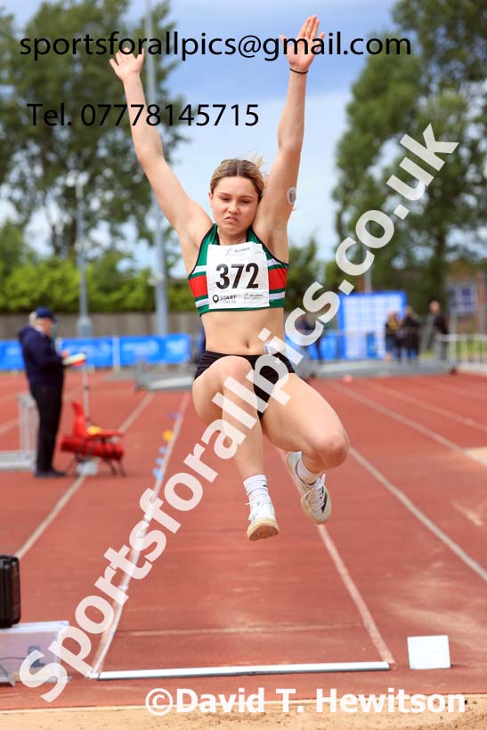 Senior Womens long jump, 2024 Northern Senior and Under-20s Track and Field Champs, Middlesbrough.  Photo: David T. Hewitson/Sports for All Pics